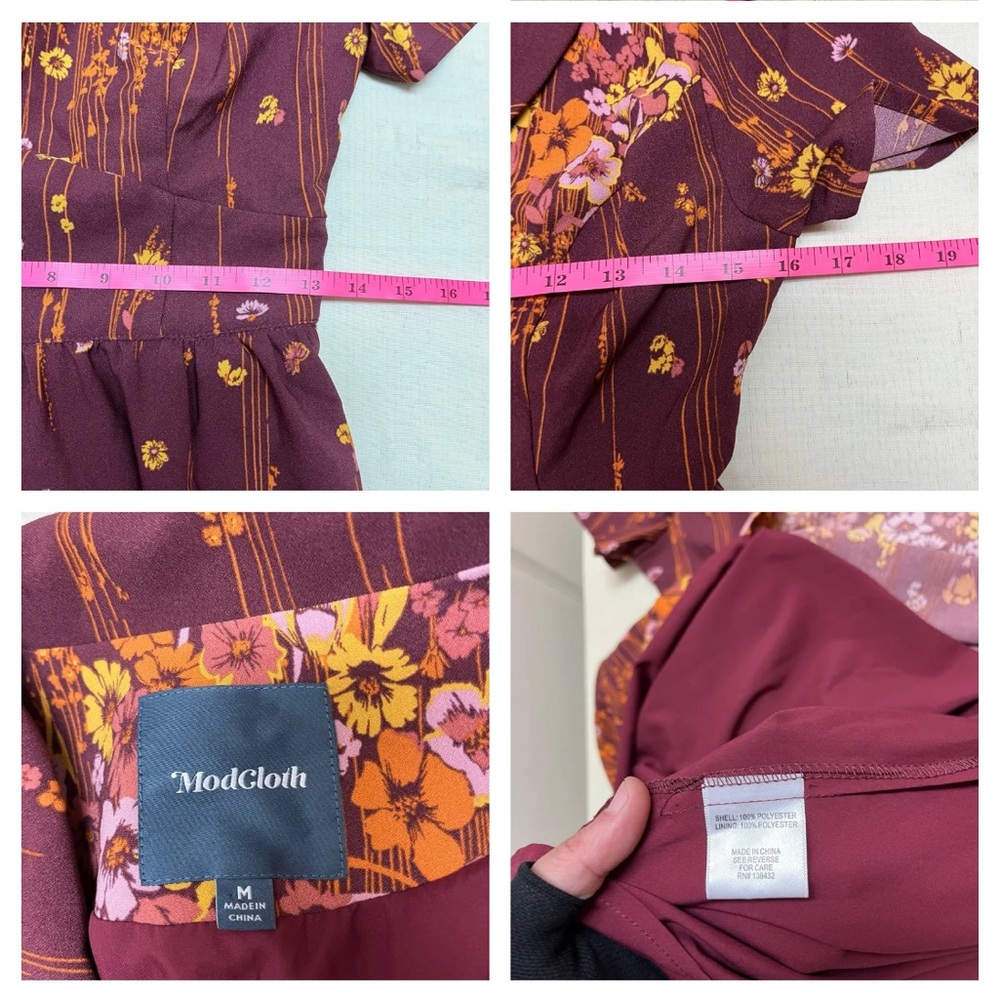 ModCloth M Lively Identity Floral Dress - Picture 4 of 12